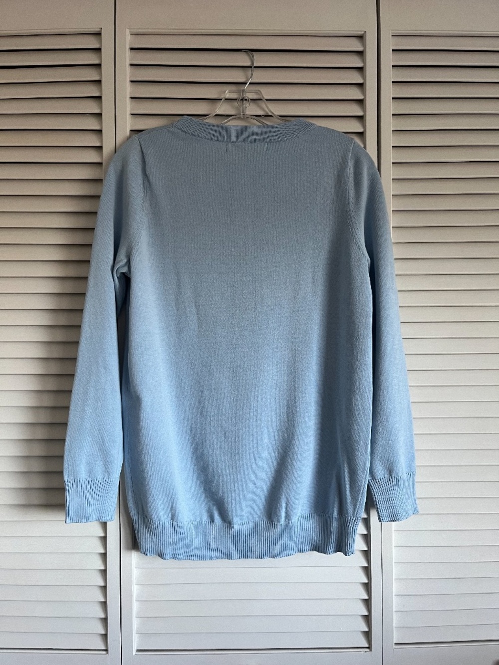 Navy Jane American Flag Sweater Light Blue women’s small - Picture 6 of 9